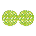 Green Apple Fruit Pattern Print Car Coasters