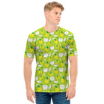 Green Apple Fruit Pattern Print Men's T-Shirt