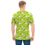 Green Apple Fruit Pattern Print Men's T-Shirt