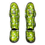 Green Apple Fruit Pattern Print Muay Thai Shin Guard