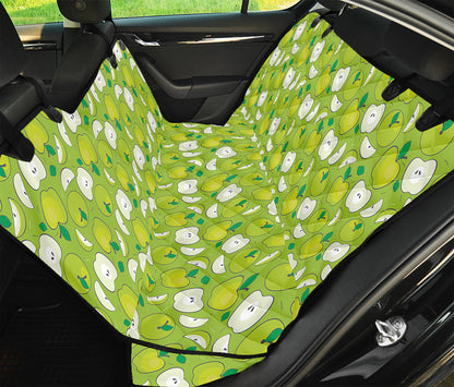 Green Apple Fruit Pattern Print Pet Car Back Seat Cover