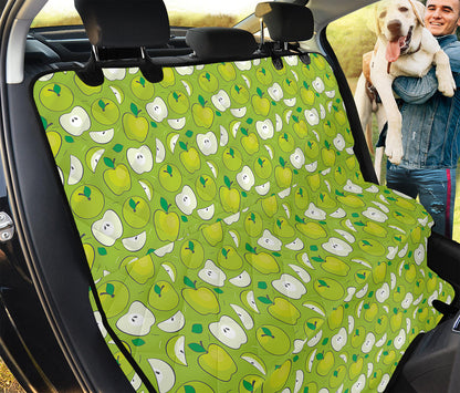 Green Apple Fruit Pattern Print Pet Car Back Seat Cover