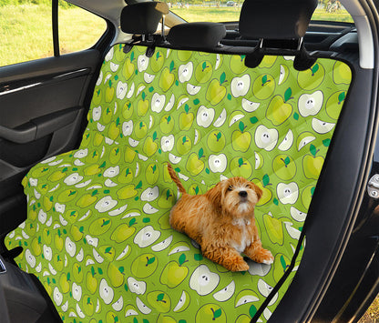 Green Apple Fruit Pattern Print Pet Car Back Seat Cover