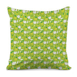Green Apple Fruit Pattern Print Pillow Cover