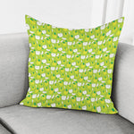 Green Apple Fruit Pattern Print Pillow Cover