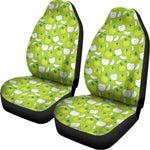 Green Apple Fruit Pattern Print Universal Fit Car Seat Covers