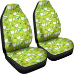 Green Apple Fruit Pattern Print Universal Fit Car Seat Covers