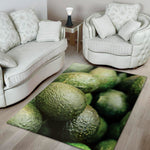 Green Avocado Print Area Rug