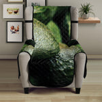 Green Avocado Print Armchair Protector