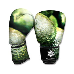 Green Avocado Print Boxing Gloves