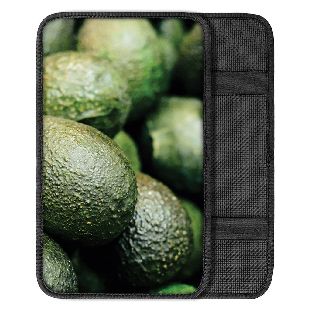 Green Avocado Print Car Center Console Cover