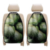 Green Avocado Print Car Seat Organizers