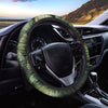 Green Avocado Print Car Steering Wheel Cover