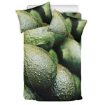 Green Avocado Print Duvet Cover Bedding Set