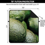 Green Avocado Print Futon Protector