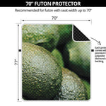 Green Avocado Print Futon Protector