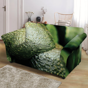 Green Avocado Print Loveseat Slipcover