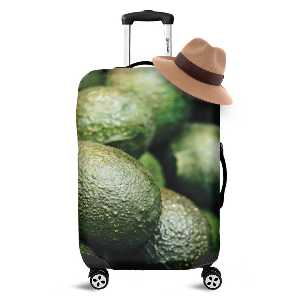 Green Avocado Print Luggage Cover