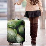 Green Avocado Print Luggage Cover