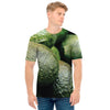 Green Avocado Print Men's T-Shirt