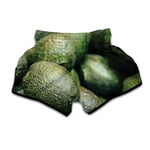 Green Avocado Print Muay Thai Boxing Shorts