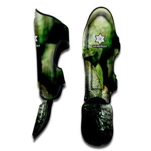 Green Avocado Print Muay Thai Shin Guard