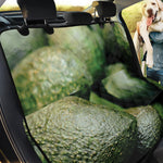 Green Avocado Print Pet Car Back Seat Cover