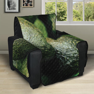 Green Avocado Print Recliner Protector