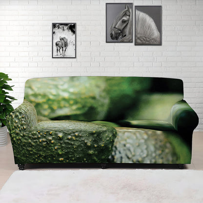 Green Avocado Print Sofa Cover