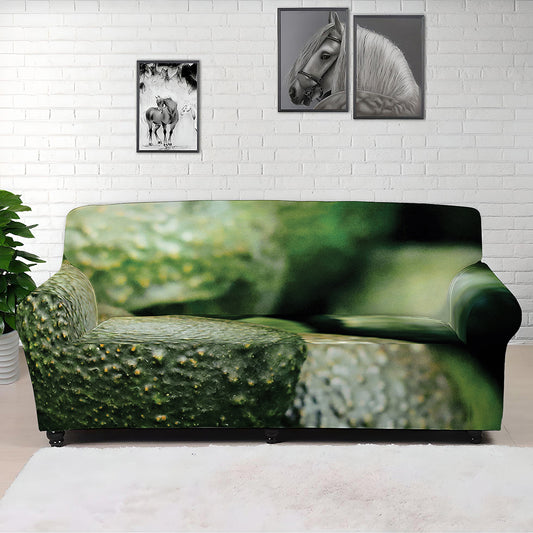 Green Avocado Print Sofa Cover