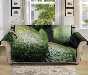 Green Avocado Print Sofa Protector