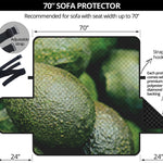 Green Avocado Print Sofa Protector