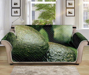 Green Avocado Print Sofa Protector