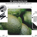 Green Avocado Print Sofa Protector