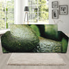 Green Avocado Print Sofa Slipcover