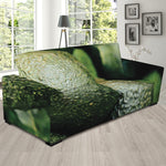 Green Avocado Print Sofa Slipcover