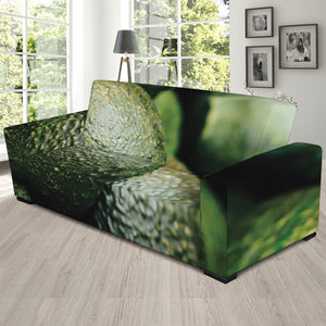 Green Avocado Print Sofa Slipcover