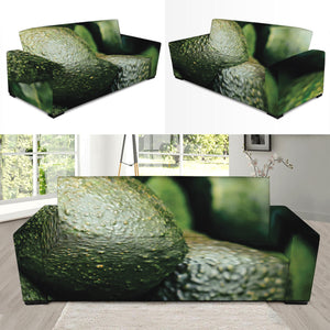 Green Avocado Print Sofa Slipcover