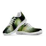 Green Avocado Print White Sneakers