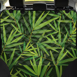 Green Bamboo Leaf Pattern Print Pet Car Back Seat Cover