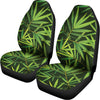 Green Bamboo Leaf Pattern Print Universal Fit Car Seat Covers