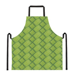 Green Bamboo Print Apron