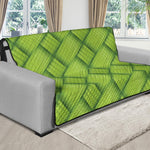 Green Bamboo Print Futon Protector