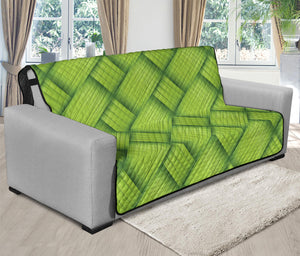 Green Bamboo Print Futon Protector