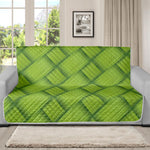 Green Bamboo Print Futon Protector