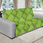 Green Bamboo Print Futon Protector