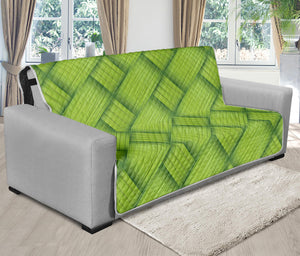 Green Bamboo Print Futon Protector