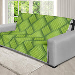 Green Bamboo Print Futon Protector