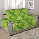 Green Bamboo Print Half Sofa Protector