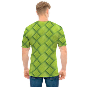 Green Bamboo Print Men's T-Shirt